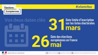 Élections Européennes du 26 mai 2019  : Inscriptions sur les listes électorales