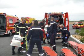 EXERCICE - Simulation d'un accident d'aéronefsur l'aérodrome de Béziers Cap d'Agde