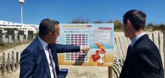 Jacques Witkowski, préfet de l'Hérault, s'est rendu sur les plages de la Grande-Motte