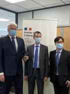 Le préfet de l'Hérault visite l'entreprise Cortus lauréate des aides du Plan de Relance