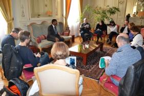 Mahamadou Diarra, nouveau directeur de cabinet du préfet de l'Hérault, rencontre la presse