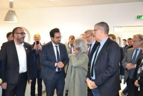 Mounir MAHJOUBI, secrétaire d’Etat chargé du Numérique en visite dans l'Hérault le16 novembre 2017