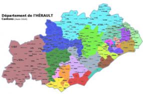 Les cantons de l'Hérault